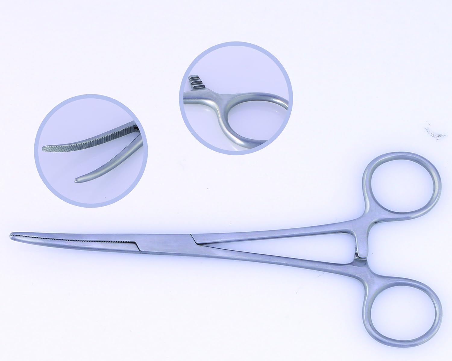 Medical Pro RochesterPean Hemostatic ForcepsTweezers ClampSilver