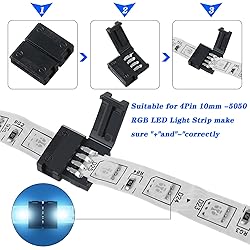 30 Pieces RGB LED Strip Connector Full Kit, 4 Pin