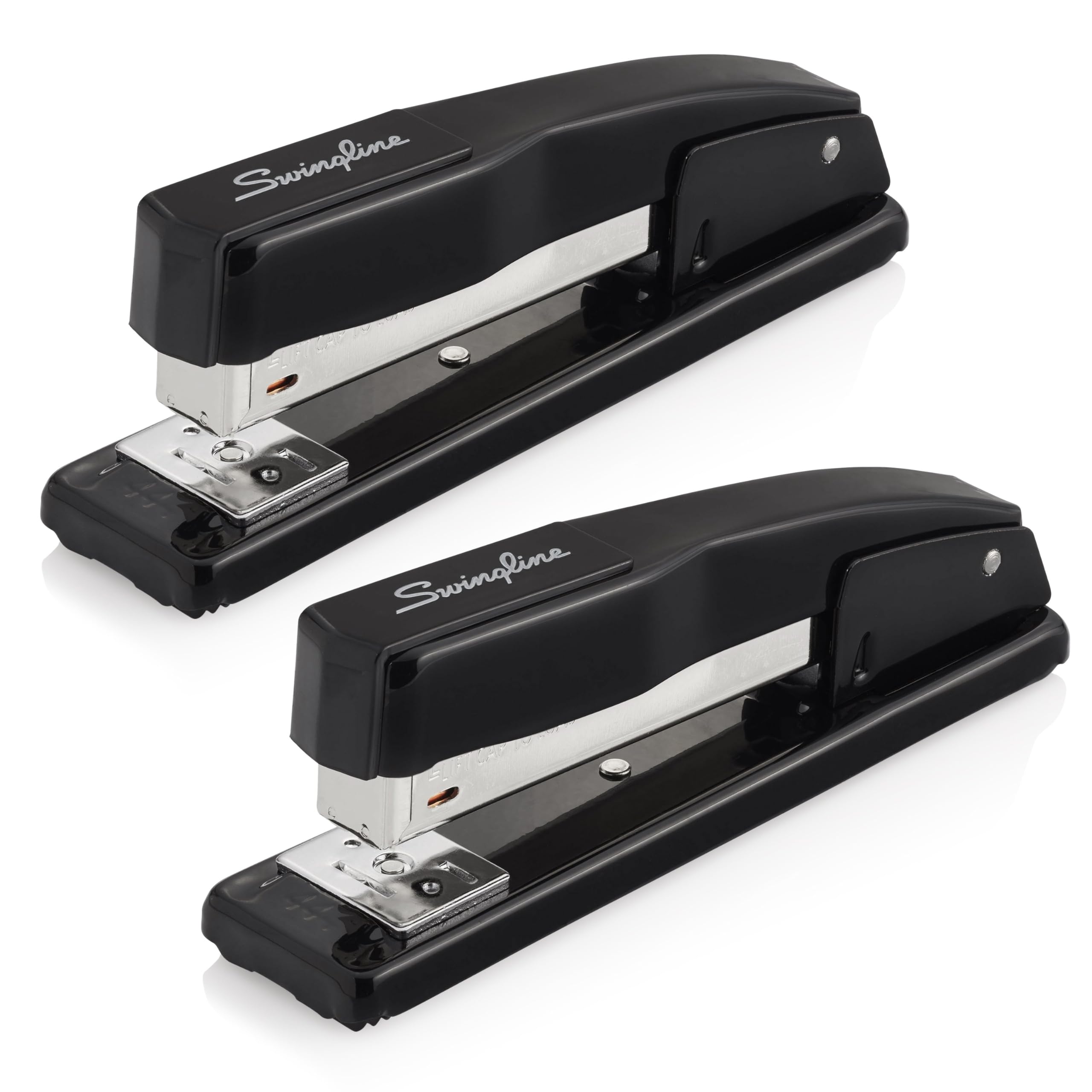 Photo 1 of Swingline Commercial Stapler, 20 Sheet Capacity, Jam Free, Metal, 2 Pack, Black (44401AZ)