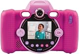 VTech KidiZoom Duo FX Kids Camera 8MP Colour Screen AR Filters 20 Games Pink view 3