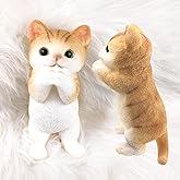 Big Hand Painted Cat Squishy Toys，Large Cute Ultra Soft Kitty Squeeze Fidget Toys for Stress Relief ,Kawaii Squishies Sticky Animal Toys for Adults Kids,Decompression Sensory Balls Toys for Autism