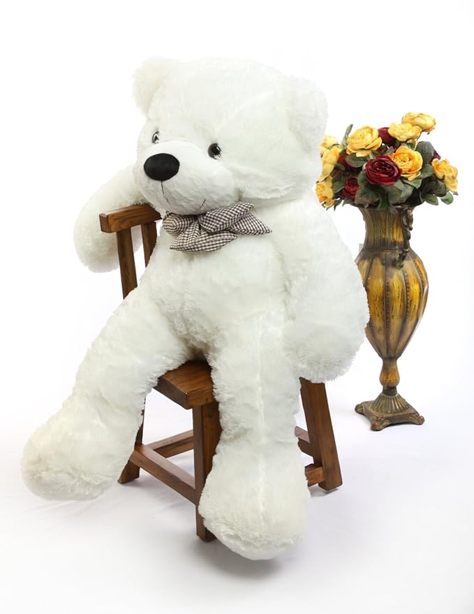 title=Gigante Bianco Orso di Peluche Giocattolo di Bambola Imbottito Coccolato