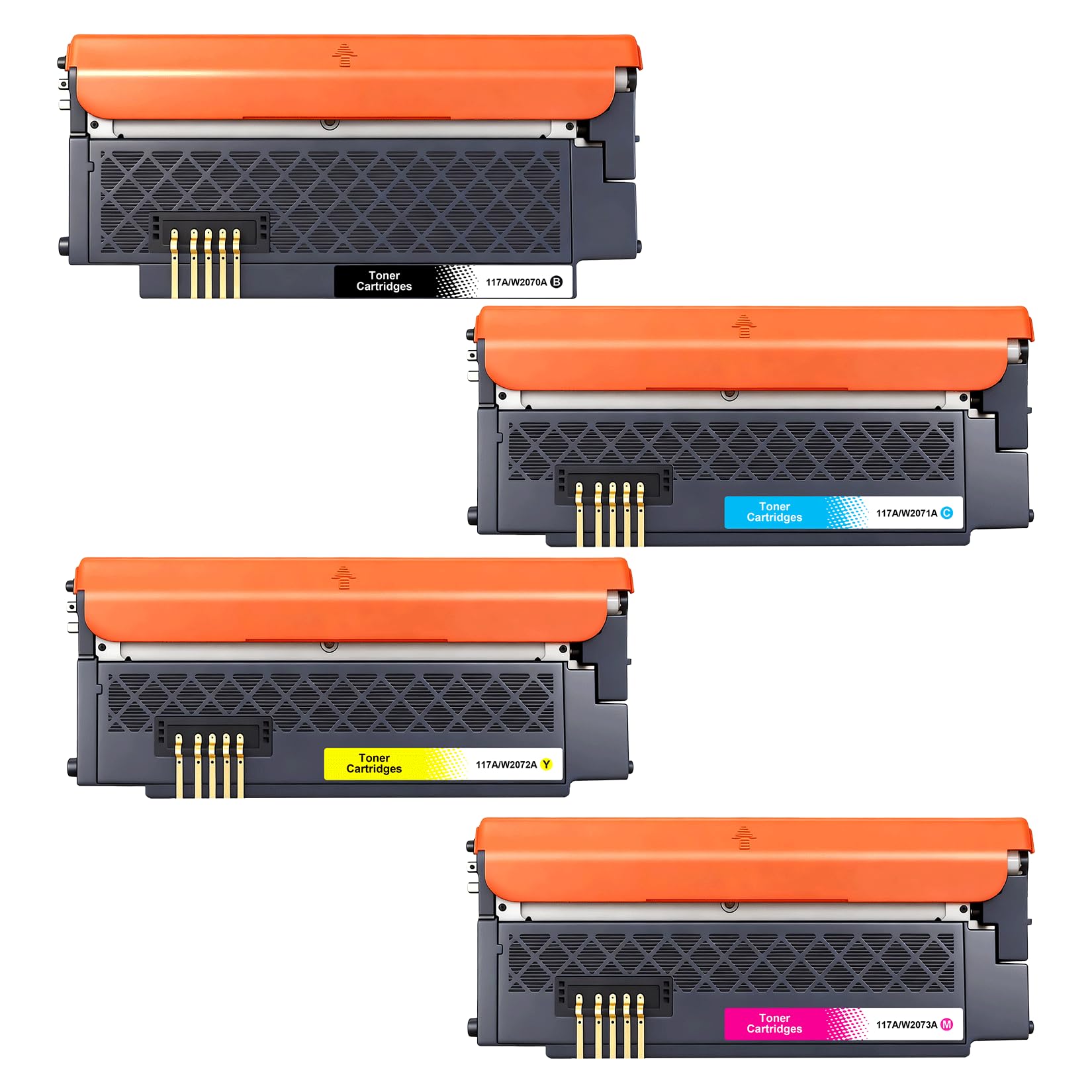 Tinnee 117A W2070A W2071A W2072A W2073A Toner 179fwg Toner Compatible 117A Toner Set Compatible Colour Laser MFP 178nw Toner for 150a 150nw MFP 178nw MFP 178wg MFP 179fng MFP 179fnw Printer