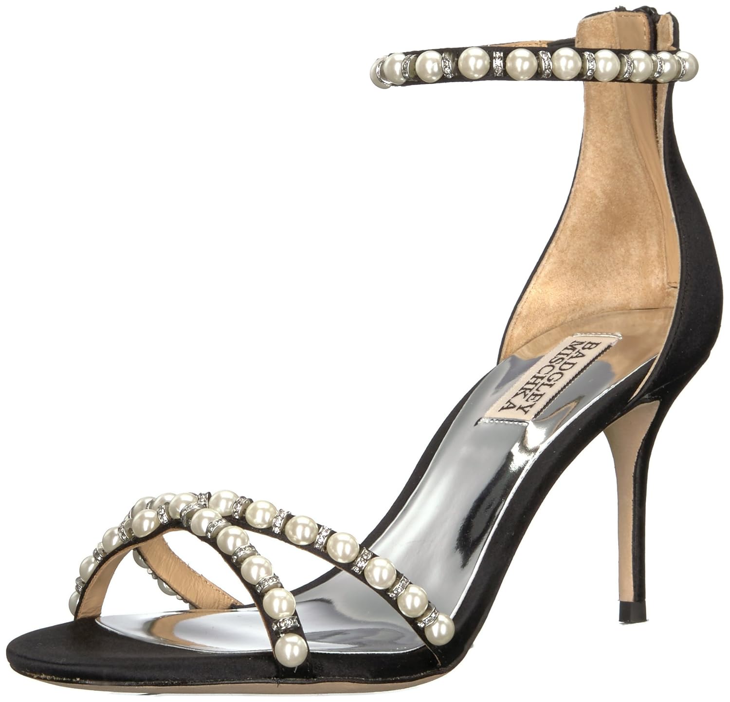 badgley mischka hannah embellished ankle strap sandal