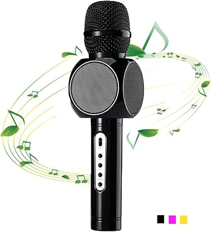 Amazon Com Eshishang Multi Magic Karaoke Player Portable Wireless Bluetooth Microphone With Mic Speaker Condenser Fashion Home Mini Karaoke Player Ktv Singing Record For Apple Samsung Iphone Smart Phone Black Musical Instruments