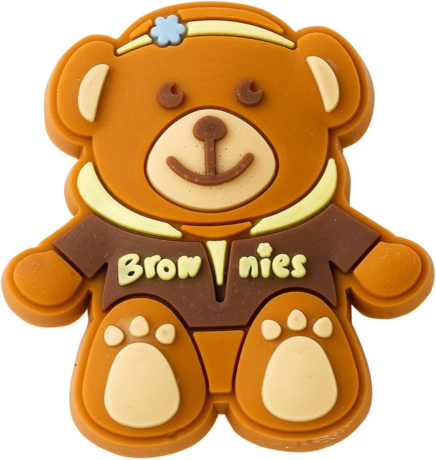 Brownie Guides Teddy Bear Pin Badge (Wearing Brownies Hoodie) Amazon