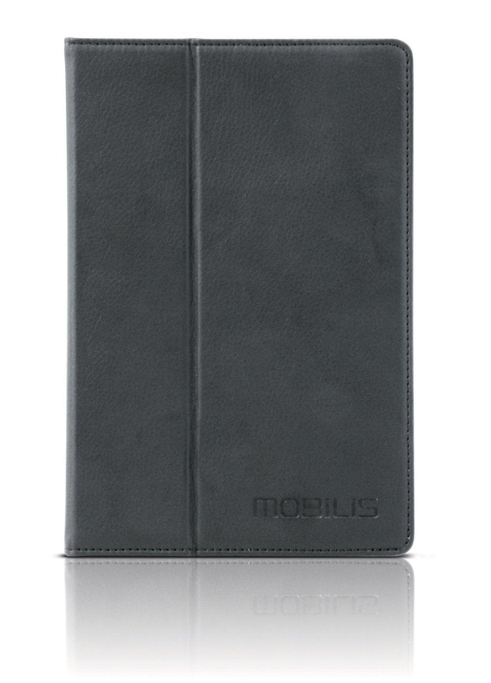 Mobilis C2 Case Faux Leather Protective Case with Stylus Pen for 7 inch Tablet-Black/Charcoal