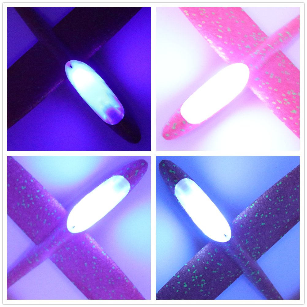 Environmental EPP Foam Glider Airplane With LED Light Night Flight Head