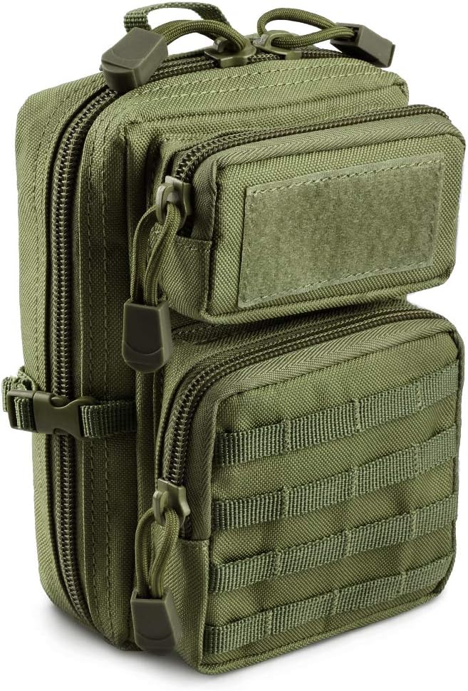 LIVANS Tactical Molle Utility Pouch, EDC Tool Pouch Tactical Phone Pouches Mini Waist Pouches Medical EDC IFAK Pack Mini Design of 3-Day Assault Backpack : Sports & Outdoors