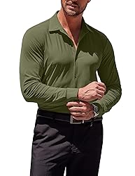 COOFANDY Men's Long Sleeve Shirts Casual Big and