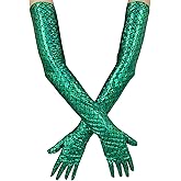 color cosplayer Mermaid Gloves Fish Scales Arm Sleeves Sequin Gloves Halloween Costume for Women and Girl