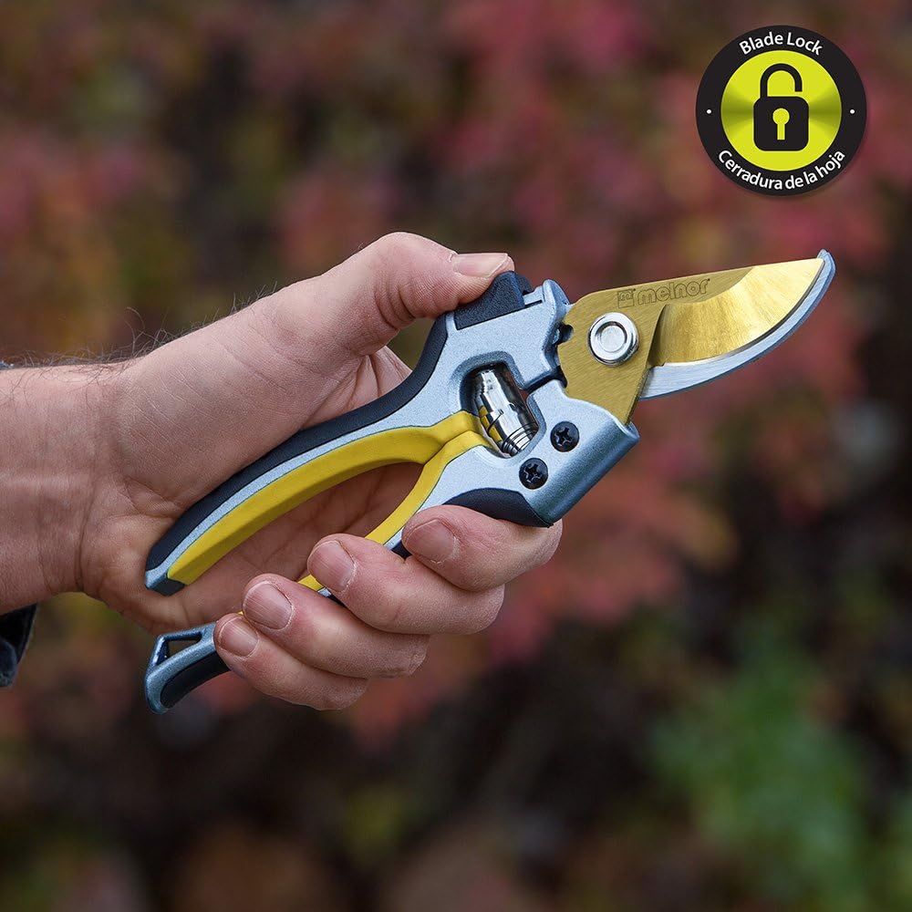 Melnor 84760-IN Pack-Titanium Blades-Includes 27 Loppers and 8.5” Bypass Pruner Pruner & Lopper Value Set, Combo : Garden & Outdoor