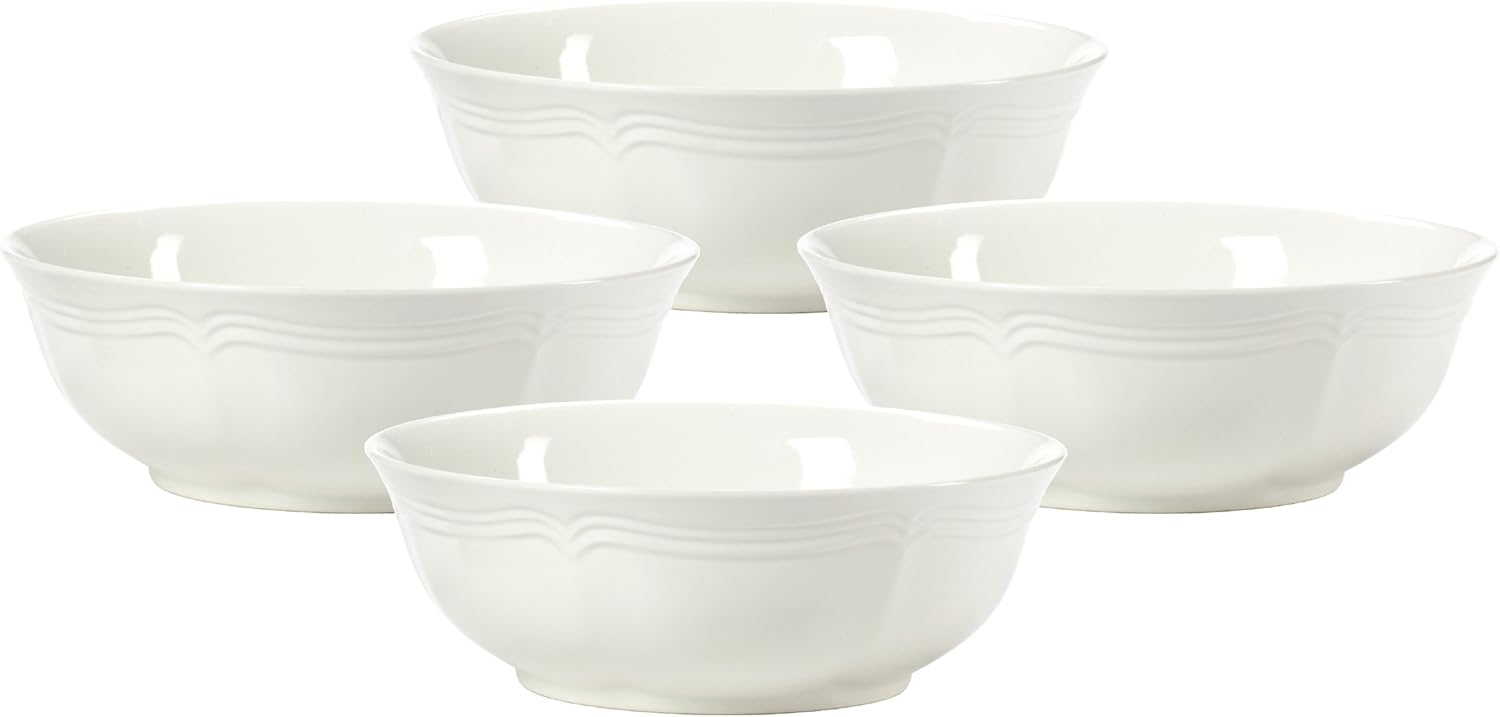  | Mikasa French Countryside Dinner Plate, White, 10.75-Inch - F9000-201: Cereal Bowls