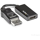 StarTech.com DisplayPort to HDMI Adapter - 4K 60Hz Active DP 1.4 to HDMI 2.0 Video Converter - DP to HDMI Monitor/TV/Display 