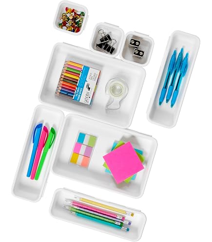 Amazon.com: madesmart 8-Piece Interlocking Bin Pack, Customizable