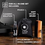 BIG FUDGE 4-in-1 Vinyl Cleaning Kit Velvet Brush Stylus Cleaner Pouch view 3