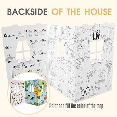Buy Toysand My House 1 Diy Playhouse Kids Playhouse Play House Cardboard Playhouse Outside Playhouse Kids House Playhouses Cardboard House Kids Playhouse Indoor Childrens Playhouse Online In Vietnam B087bbwrvx