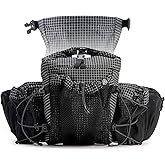 Fanny Pack Waist Bag for Men Women Hiking Daypacks with 2 Water Bottle Holder Trekking Waist Pack Waterproof Dog Walking Bag for Outdoor Travel Cycling Climbing Walking (Bottle Not Included)