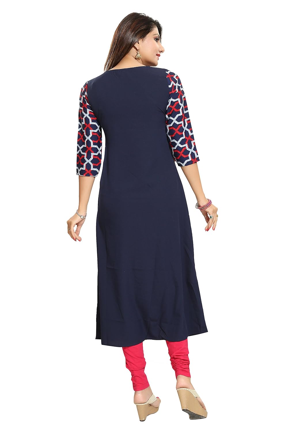 alc creation women's crepe a-line kurti