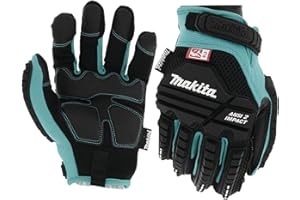 Makita T-04282 Advanced ANSI 2 Impact‑Rated Demolition Gloves (Large)