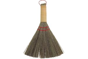 ibasenice Small Handheld Whisk Broom Made of Sturdy Corn Straw for Desktop Sofa Floor Cleaning Compact Lightweight Durable Sw