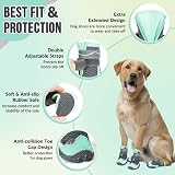 SlowTon Dog Boots Waterproof Non-Slip Paw Protectors Reflective Straps 9 Sizes view 5