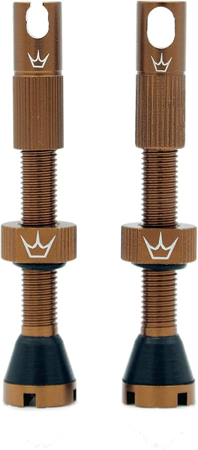 Peaty's x Chris King MK2 Tubeless Valves 7075 Aluminium 42mm Bourbon