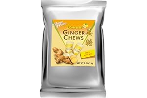 Prince of Peace Ginger Chews with Lemon, 2.2lb/1 kg. – Candied Ginger – Candy Pack – Ginger Chews Candy – Natural Candy