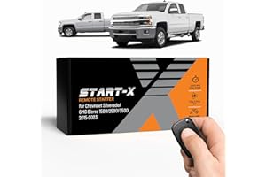 Start-X Remote Starter Kit for Chevy Silverado & GMC Sierra 1500/2500/3500 (2015-2023) | Key Ignition Engine Vehicles | Plug N Play Install | Lock 3X to Remote Start