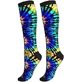 oyebn Duck Compression Socks Women and Men 15-20mmHg-Circulation Support Socks for Athletic Running Cycling