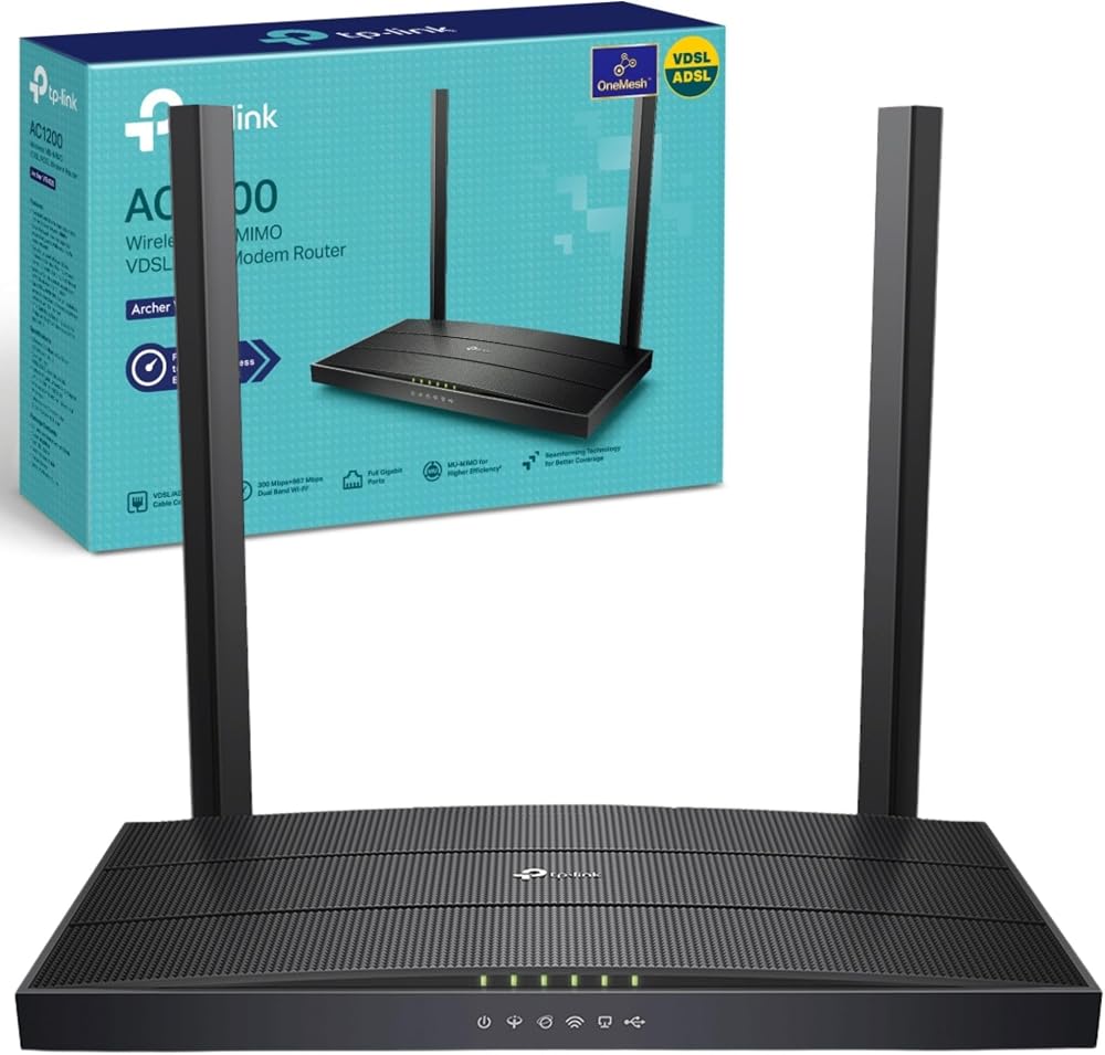 TP-Link Archer VR400 AC1200 VDSL ADSL Wireless Modem Router Mesh WiFi Dual Band