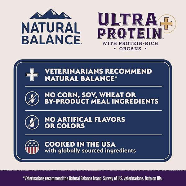 NATURAL BALANCE ULTRA PROTEIN PLUS WET CAT FOOD, IMMUNE & DIGESTIVE HEALTH REAL CHICKEN WITH PUMPKIN PUREE TOPPER WITH CHICKEN LIVER & CHICKEN HEART, HIGH PROTEIN CAT FOOD – 2.4 OZ.