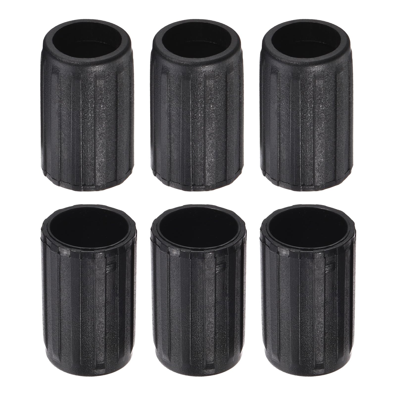 M METERXITY 6 Pack Trekking Pole Tips- Cane Hiking Stick Tip Replacement Walking Sticks Protectors Accessories for Hiking Walking Camping (14mm, Black)