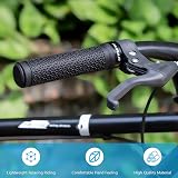 NUWAB Premium Bike Handlebar Grips 5.2in TPR Rubber Black 2pcs Lock-on view 4
