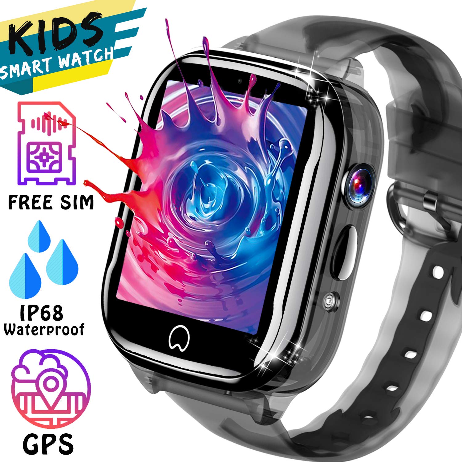 Amazon.com: Kids Smart Watch GPS Tracker - [SIM Card ...