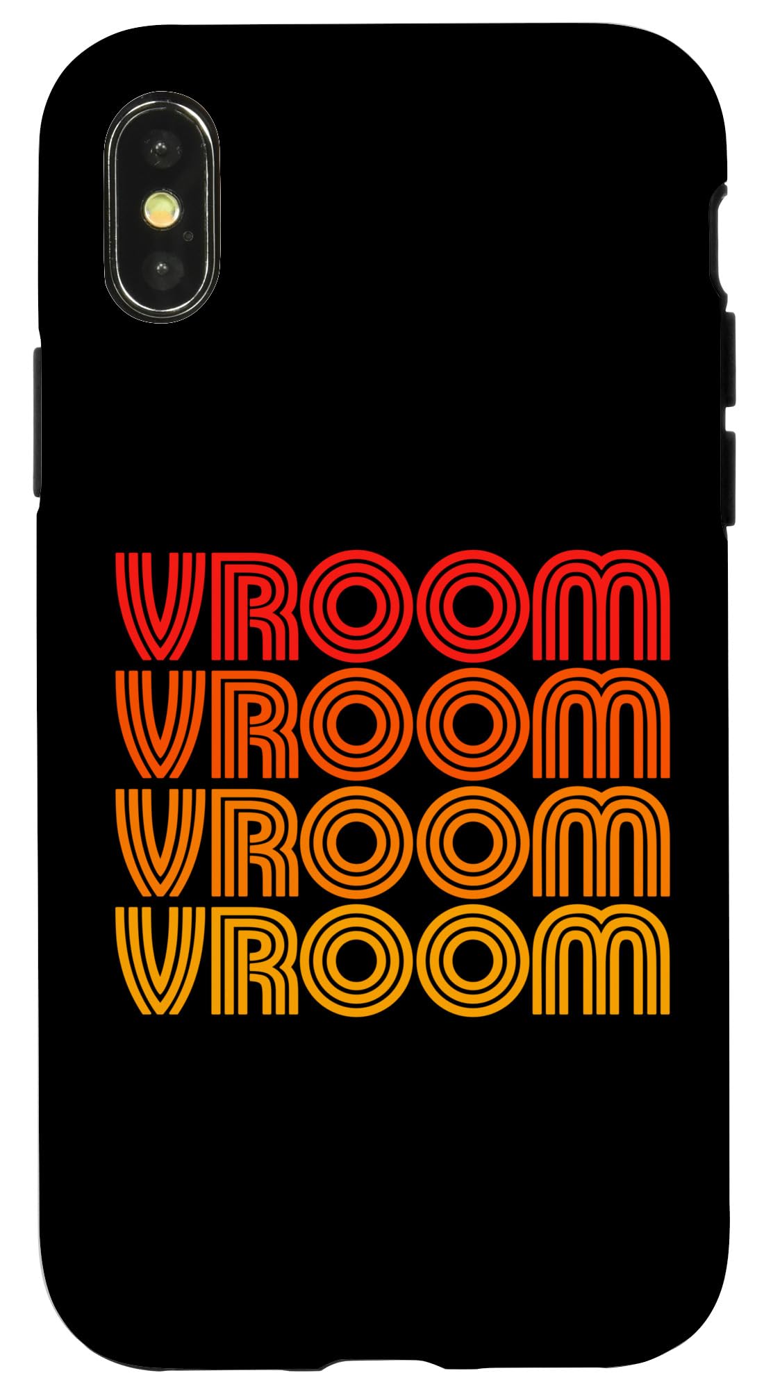 iPhone X/XS Vroom Funny Retro Vintage Car Auto Show Classic Lover Fan Case