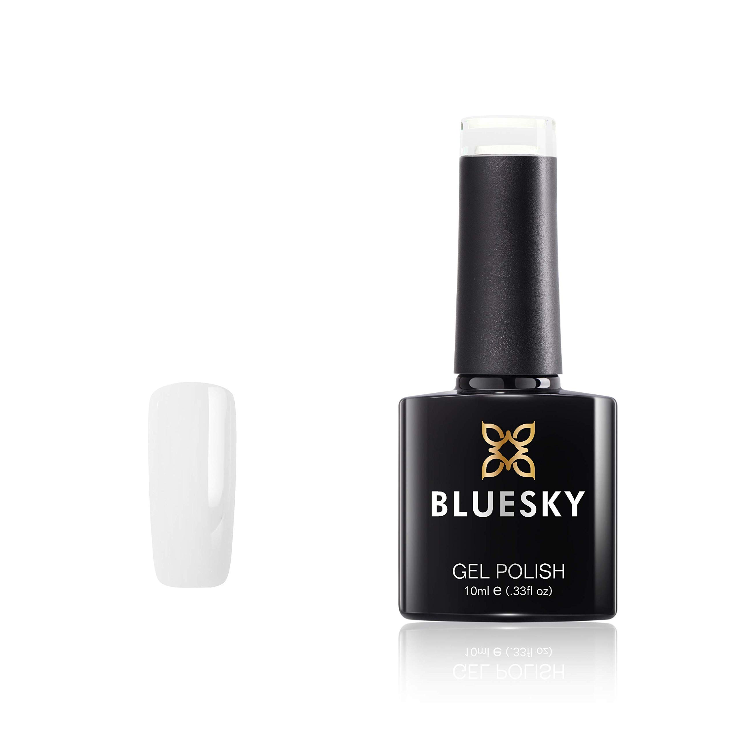 Bluesky Gel Nail Polish, Pear Drops Pastel 01, Pastel, Pearl, White Long Lasting, Chip Resistant, 10 ml (Requires Drying Under UV LED Lamp)