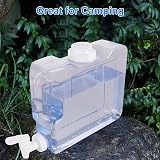 VIDETOL 3L Fridge Water Dispenser Tap 2 Pack PETG Clear Office Home Beach view 5
