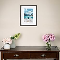 ArtToFrames 12x38 Inch Brown Picture Frame, This