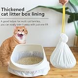 CIOKIT Cat Litter Tray Liners 30Pcs Drawstring Heavy Duty 45x79cm Leak Proof view 5