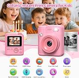 Gofunly Kids Camera Instant Print 2.0-Inch 32GB 5 Roll Paper 3-12 view 2