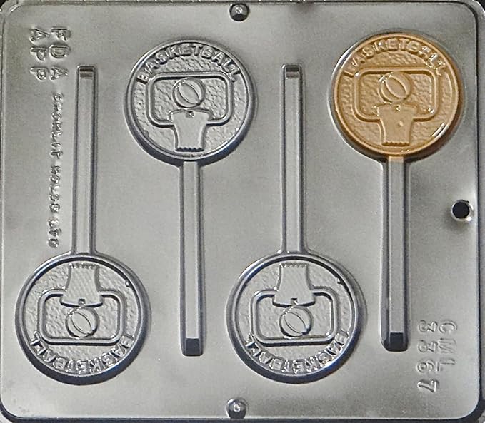 Basketball Lollipop Chocolate Candy Mold 3367 Candy Making Molds Kitchen & Dining