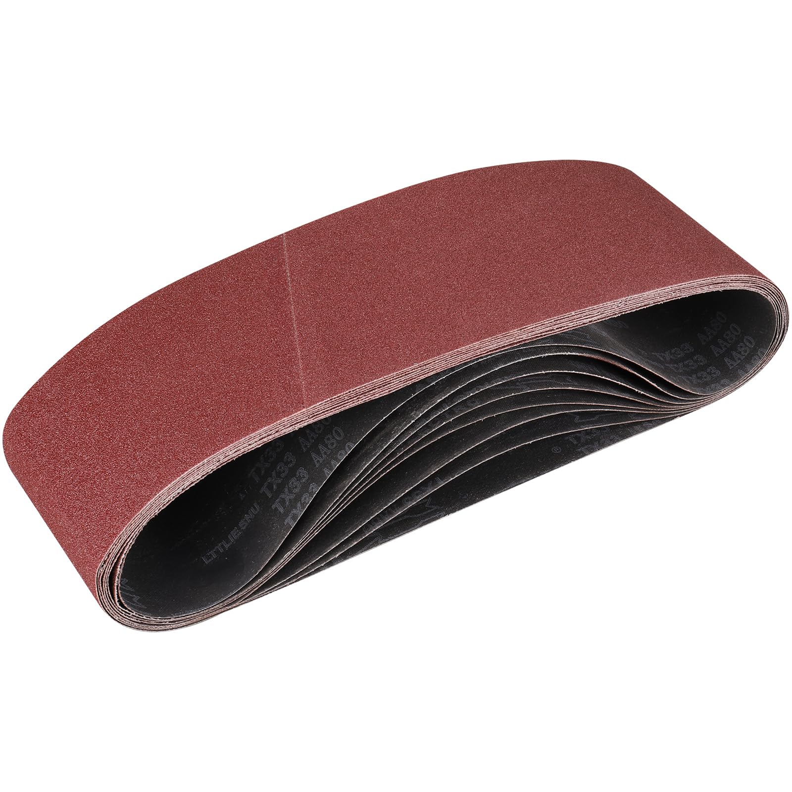 STEBRUAM Sanding Belt 150 x 1220 mm,8PCS 80 Grit
