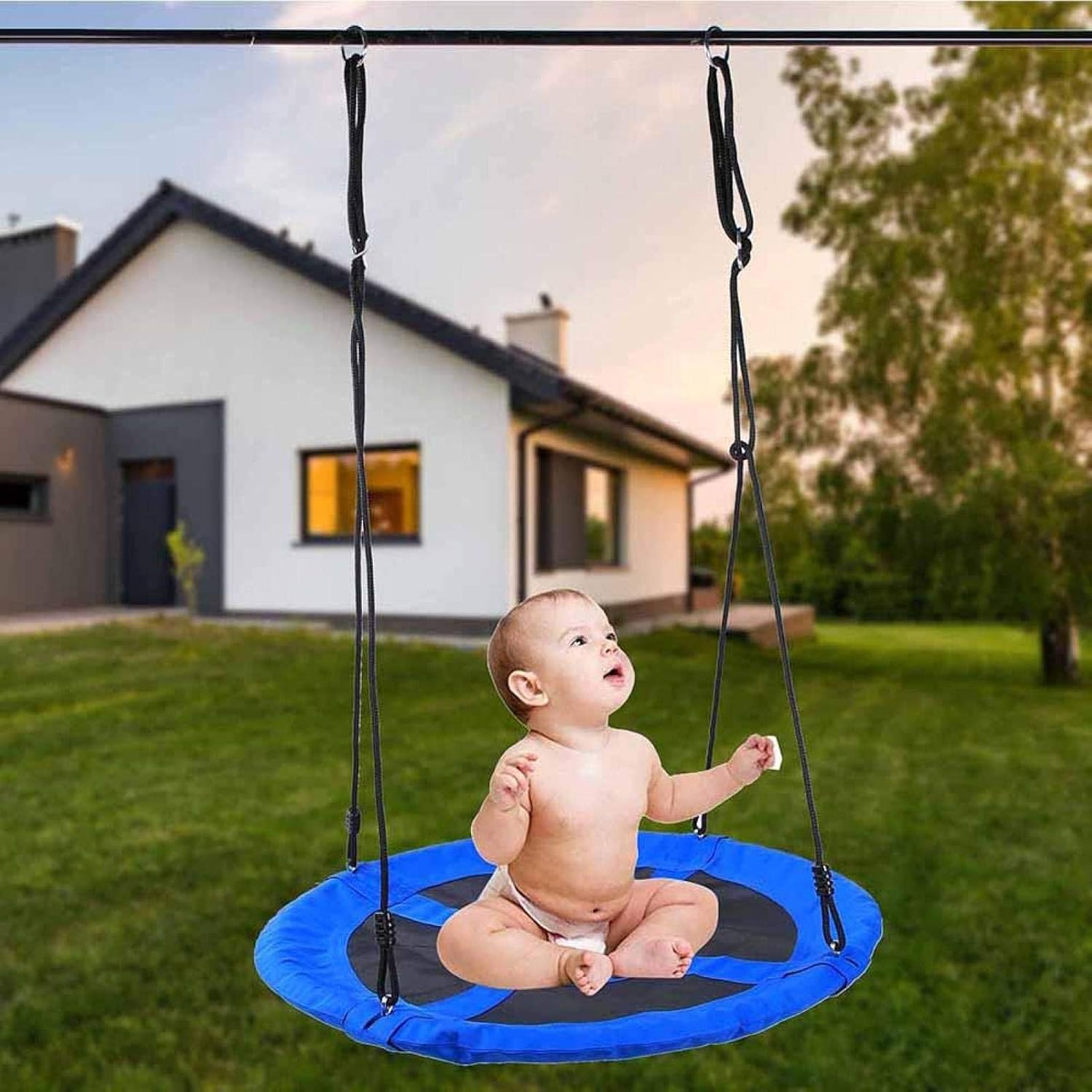 Altalena Amaca A Nido Per Bambini VEVOR | 100x132 Cm, Portata 113 Kg | Tessuto Oxford 600D, Corda Regolabile, Per Interno/esterno