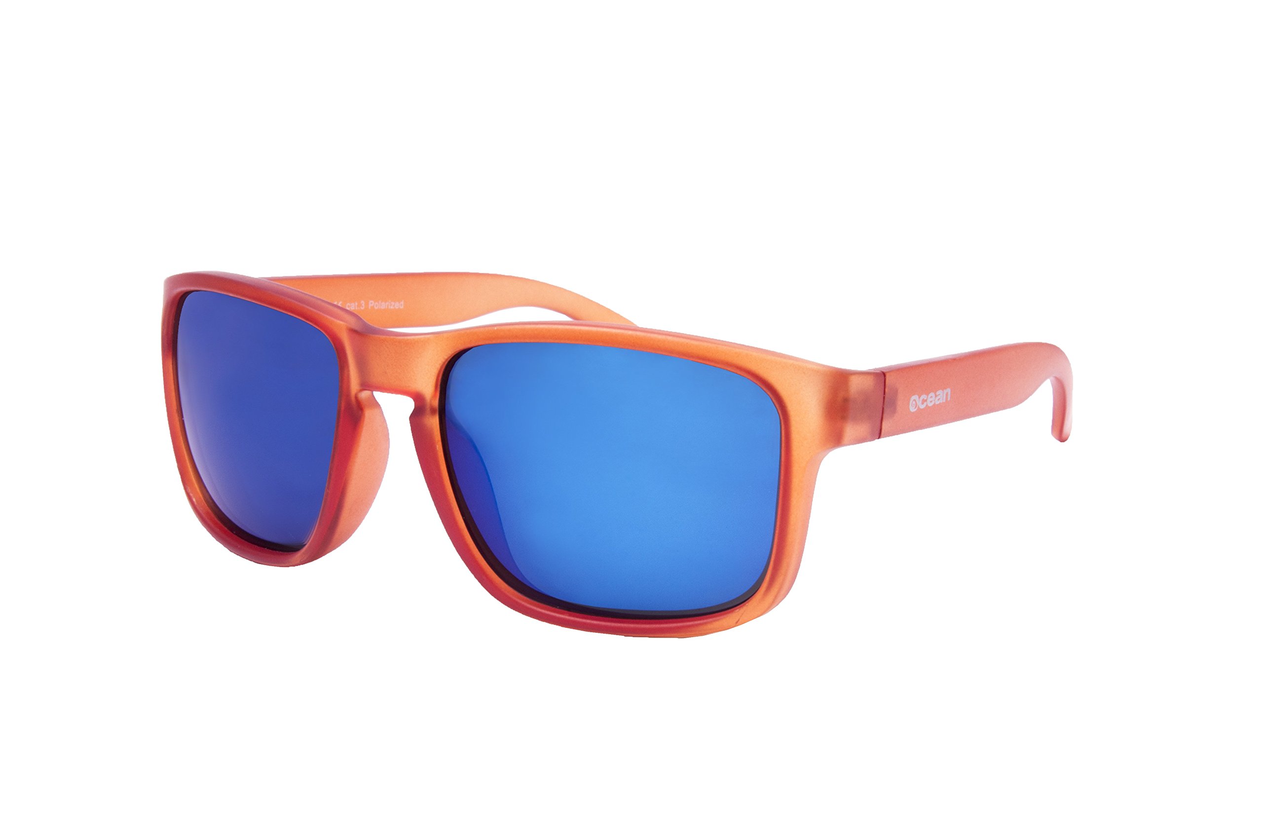 OceanGlasses - Blue Moon - Sunglasses - Frame : Light Orange - Lens : Revo Blue (19202.47)