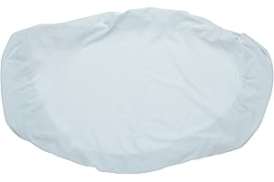 Kushies Organic Jersey Bassinet Fitted Sheet, Light Blue