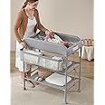BEKA Diaper Changing Station, Portable Changing Table for Baby, Waterproof, Folding Portable Changing Station, Adjustable Height w/Organizer, Mobile Nursery Diaper Changing Table for Baby, Newborn