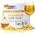 Bulk (20g) Gold Luster Dust Edible Glitter for Cocktails | Premium Edible Gold Luster Dust for Cake Decorations - Gold Edible Glitter for Drinks Cupcakes Cookies Cakes Food Paint