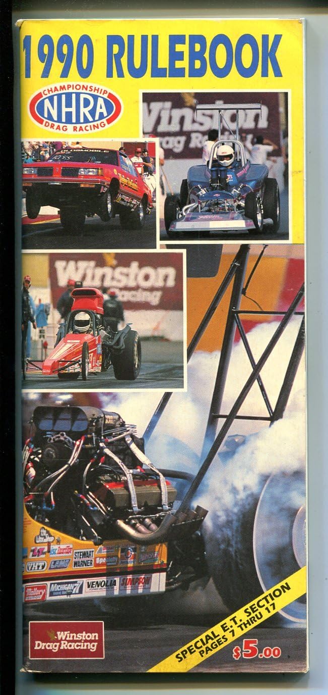 NHRA Drag Race Rulebook1990NHRA classescar requirements & rulespix