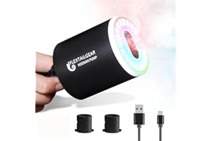 FLEXTAILGEAR Electric Hookah Starter Pump, Portable Hookah Accessories with 1300 mAh Rechargeable Battery Led Light, Coal Burner Helper Shisha Nargila Warm Up Set Smoke Bar Accessories